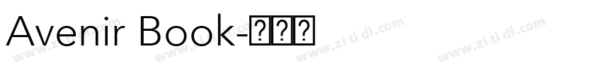 Avenir Book字体转换